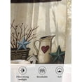 thumbnail image 6 of Sheer Curtains 63 Inch Length, Texas Stars Vintage Semi Sheer Curtains Light Filtering Window Treatment, Bless OurHome Pots Country Wood Grain Privacy Voile Drapes for Living Room Bedroom 52x63 Inch, 6 of 7