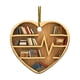 thumbnail image 3 of Wmhnj Colgante reversible de corazn acrlico de doble cara para estantera, ideal para decorar el rbol de Navidad o como regalo familiar., 3 of 9