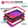 thumbnail image 3 of AVAWO iPad Mini 6 Case (8.3 inch 2021 Release), iPad Mini 6th Generation Kids Case, Shockproof Rugged Kids Case with [360 Rotating Stand] [Hand Strap] [Pencil Holder] for iPad Mini 6th Gen 8.3-Rose, 3 of 7
