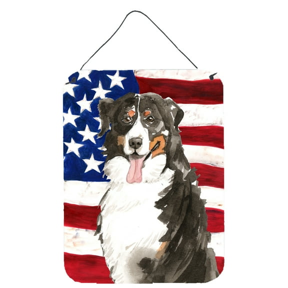 Patriotic USA Bernese Mountain Dog Wall or Door Hanging Prints