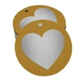 thumbnail image 1 of Inkdotpot Real Silver Foil Made With Love Wedding Tags Favor Hang Paper Tags 50 Pieces, 1 of 6