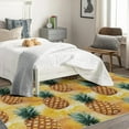 thumbnail image 4 of Pineapple Rugs for Living Room Bedroom - Fruit Rug 5x7 - Yellow Carpet for Home Decor - Washable Non Slip Patterned Indoor Large Area Rug - Soft & Low Pile (ZK&861), 4 of 7