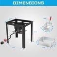 thumbnail image 6 of 50,000 BTU Propane Deep Fryer, 18QT Aluminum Turkey Fryer with Dual Baskets – CSA-Approved Lightweight Cajun Outdoor Gas Fryer for Chicken, Fish, French Fries & Seafood, 6 of 7