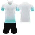 thumbnail image 4 of Custom Football Kit Set for Adult and Child, Name Number Team Logo DIY Family Match Personalized Jersey Shirt Shorts Set, Dad and Son Matching Outfits Light Blue L, 4 of 6
