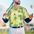 thumbnail image 5 of Lsque Cute Dinosaurs Cartoon Pattern Mens Polo Golf Shirts Funny Graphics Shorts Sleeve Button Shirts Baseball T-shirt-3X-Large, 5 of 7