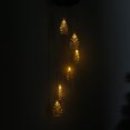 thumbnail image 1 of 6 LED Colour Changing Solar Powered Wind Chime Hanging Garden Light X'mas, 1 of 6