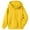 Yellow, variant on Comfrt Hoodie Cute Hoodies Zip Up Hooded Sweatshirt Long Sleeve Pullover Casual Outerwear Soft Fleece Athletic Jacket Daily Wear Comfortable Durable Fabric