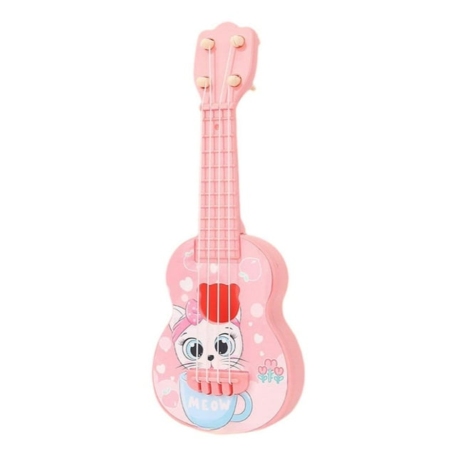 Cute Guitar For Kids Ages 5-9,Kids Guitar Acoustic,Kids Toy Classical Ukulele String Childrens Musical Instrument,4 Guitar
