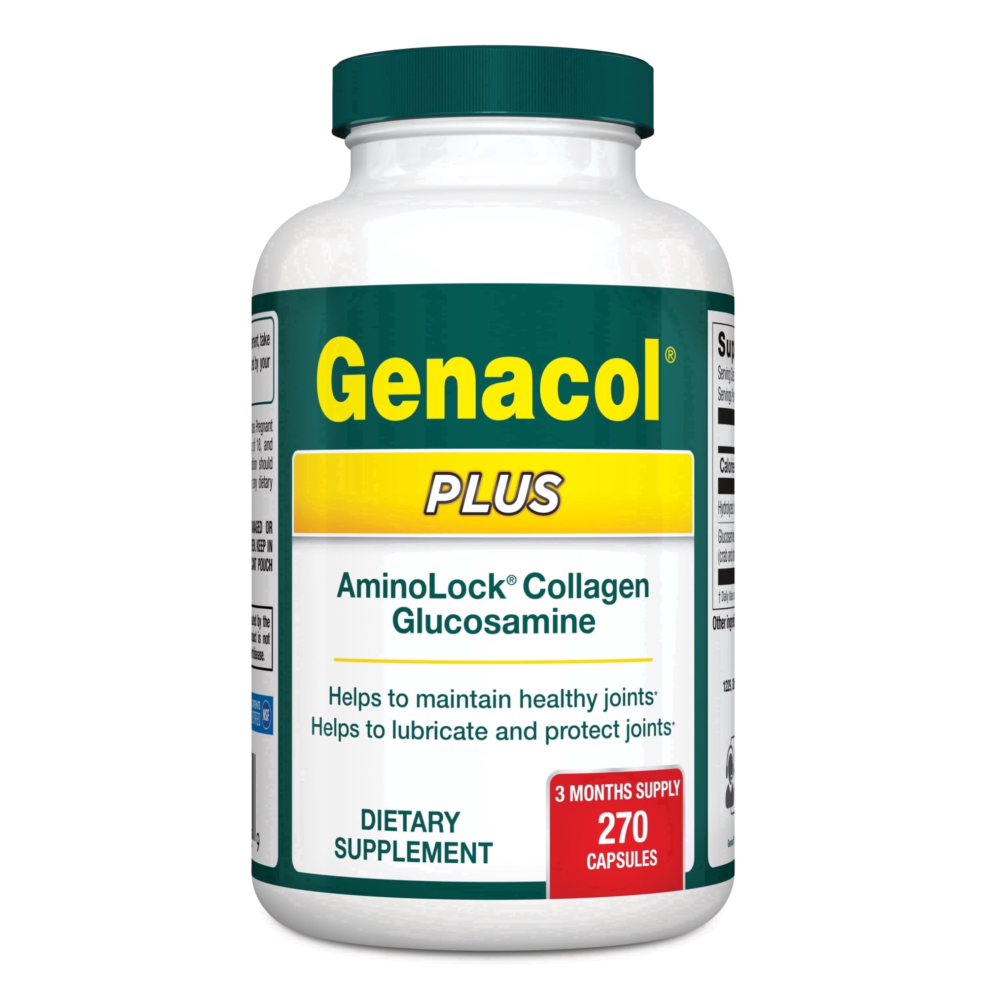 Genacol Plus – Glucosamine & Ultra-Hydrolyzed Collagen for Joint Mobility, 90-Day Supply