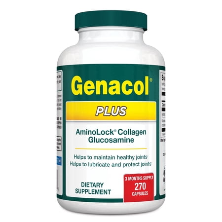 Genacol Plus – Glucosamine & Ultra-Hydrolyzed Collagen for Joint Mobility, 90-Day Supply