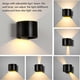 thumbnail image 3 of 10W Indoor LED Wall Light,Outdoor Wall Light IP65 Waterproof,Modern Aluminum Wall Light Adjustable Up and Down 3000K Warm WhiteBlack, 3 of 5