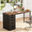 Brown and Black, variant on Fnova 47.24" Computer Desk with 5 Drawers, Reversible File Cabinet, Writing Workstation for Home Office Bedroom Study Makeup Vanity Desk Furniture