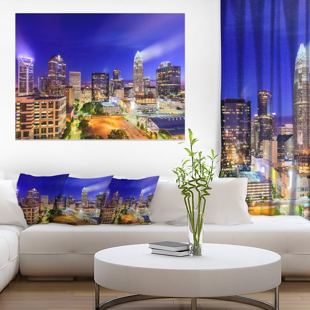 Charlotte North Carolina Cityscape - Impression sur Toile