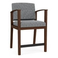 thumbnail image 1 of Pemberly Row Reception Hip Chair in Walnut/Adler Gray Flannel Gray, 1 of 3