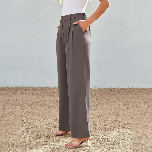 WILLBEST Pantalones Casuales Cómodos para Mujer: Estilo Harén Holgado de Lino con Cintura Elástica y Bolsillos para Uso Diario. Extra Grande