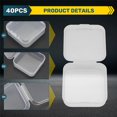 thumbnail image 5 of 40 Pack Pack Clear Plastic Beads Storage Containers Box with Hinged Lid for Small Items, Diamond, Be, 5 of 5