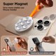 thumbnail image 3 of Likrtyny Soporte Agarre para Caja Con Soporte Magnético para Con Ventosa para IPhone (blanco Naranja), 3 of 9