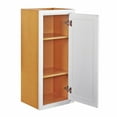 thumbnail image 4 of 15" Wide 30" Tall 14" Deep Kitchen Cabinet Snow White Inset Shaker - Single Door - Unassembled W153014, 4 of 4