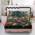 thumbnail image 5 of ZIATUBLES 3 Pcs Twin Size Sheet Set, Wildfloral Printed Soft Comfort Bedding Sets with 1 Fitted Sheet and 2 Pillowcases, Cooling Cozy All-Season Bed Sheets, 5 of 9
