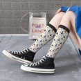 thumbnail image 5 of Sikiie Pirate skulls Print Knee Socks, High Socks Long Stretchy Sock Women Knee High Stocking, Long Socks for Women, 5 of 6