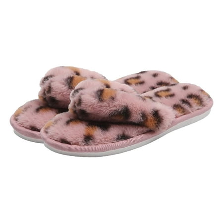 

Younar Flip Flops Women＇s Slippers Soft Plush Furry Cozy Open Toe Shoes