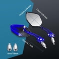 thumbnail image 2 of YISITIAN 2PCS Motorcycle Mirrors, Motorcycle Mirrors for Handlebar, Convex Handlebar Rear View Side Mirror with M8 M10 Bolt, Wide Angle Rear View Mirror Car Accessories for Scooter ATV CJ919-12428, 2 of 7