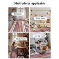 thumbnail image 6 of Northern Europe Area Rug for Bedroom 4x6 Ft Red Vintage Stripes Super Soft fuzzy Throw Rug Non-Slip Fluffy Plush Indoor Floor Carpet for Living Room Nursery Home Decor, 6 of 8