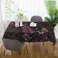 thumbnail image 3 of Yayeee Tablecloths 54" x 72" Rectangle Wrinkle Resistant Party Table Cover, Dark Purple Floral Pattern, 3 of 8