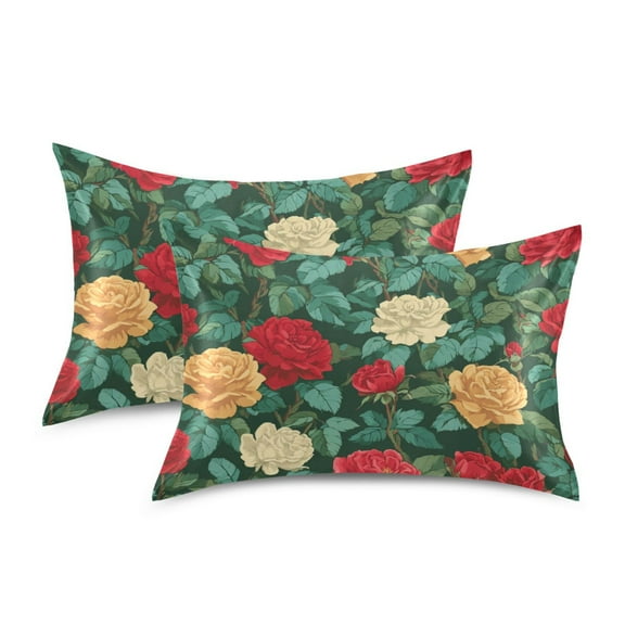 Silky Satin Standard Pillowcases For Hair And Skin Rosebush