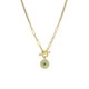thumbnail image 1 of 18 gold medallion blue eyes set diamond, 1 of 1