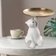 thumbnail image 4 of Estatua de oso blanco, figura de resina, llave, joyería, bandeja de almacenamiento, adorno (blanco) Likrtyny Para estrenar, 4 of 6