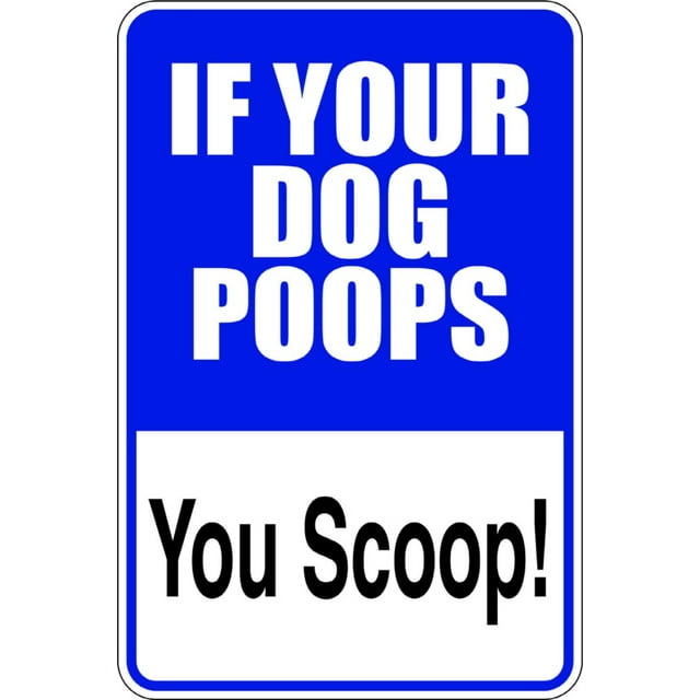 Family If Your Dog Poops You Scoop Funny Pets Wall Decal Decoration You