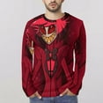 thumbnail image 4 of Hazbin Hotel Alastor Radio Demon Men's Long Sleeve T Shirt 3D Printed Fashion Tee Shirts Top Soft Comfortable Daily Shirt, 4 of 6
