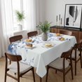 thumbnail image 6 of Blue Grey Eucalyptus Leaves Table Cloth Waterproof Tablecloths, Spring Rustic Botanical Tablecloth Dining Table Cover for Kitchen Party Tabletop Outdoor, Rectangle Tablecloth 60x84 Inch, 6 of 9