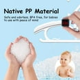 thumbnail image 4 of Funamily Baby Hangers for Nursery Closet 40 Pack, 11"-14.6" Child Clothes for Boy Girl  (White), 4 of 6