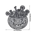 thumbnail image 3 of Pumpkin Placemats Thanksgiving Harvest Placemats Fall Placemats Heat-Resistant Absorbent Hollowed Tableware Mat for Thanksgiving, Halloween, Party and Wedding Table Decorations, 3 of 6