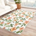 thumbnail image 1 of 5x8 Rug, Floral Rug & Home Decor - Living Room Rug, Botanical Rugs for Bedroom, Washable Non Slip Soft Low Pile Large Indoor Area Rug, Flower Spring Carpet & Room Decorations V-&29, 1 of 7