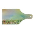 thumbnail image 2 of Flower Cutting Board, Cosmos Daisy Cornflower Wildflower Dandelion in Floral Meadow Drawing of Nature, Decorative Tempered Glass Cutting and Serving Board, Wine Bottle Shape, Multicolor, by Ambesonne, 2 of 5
