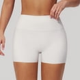 thumbnail image 5 of idosla Women's Biker Shorts 2.5" No Front Seam High Waist Hidden Scrunch Workout Gym Yoga Running Shorts (Grey, S), 5 of 8