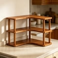 thumbnail image 5 of Leeye Wooden Desktop Shelf, Countertop Mug Holder and Spice Rack, Small Tiered Storage Stand for Kitchen Bathroom Office, 5 of 5