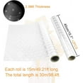 thumbnail image 6 of BUZIFU 2 Rolls 15m*41cm Cellophane Wrap Roll White Dot Florist Clear Wrap Wedding Birthday Cellophane Hampers Cellophane Wrapping Gift Paper for Gift Fruit Flower Bouquet Craft Basket Supplies, 6 of 7