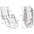 thumbnail image 2 of Homall Chaise Zéro Gravité Pliable pour Patio, Fauteuil Inclinable d'Extérieur Réglable en Tissu Textilène, Chaise Longue Portable, Lot de 2, Noir, 2 of 7