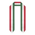 thumbnail image 7 of Graduation Sash Hungary Flag scarf Shawl Stole Sapphire Blue with Star Stripe Bachelor Gown Accessory Ribbon 180*14cm, 7 of 7