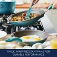 thumbnail image 5 of Rachael Ray Cook + Create 2 Piece Aluminum Nonstick Frying Pan Set, Agave Blue, 5 of 9