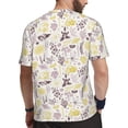 thumbnail image 2 of Wukai Lavender Flowers Print Men's Short-Sleeved Mesh T-Shirt,Quick-Dry Short Sleeve Workout T-Shirt-Small, 2 of 8