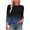 Blue5, variant on Jalioing Women's 3/4 Sleeve Tunic Tops Gradient Fashion Blouses Plus Size Crew Neck Basic Shirt Spring Summer Outfits