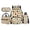 Ladybug Floral, variant on Yuyamidu Pink Axolotl 4Pcs Kids Backpack Set for Girls 17 Inch Schoolbag with Lunch Bag Pencil Case Water Bottle Bag Cute Back to School Satchel