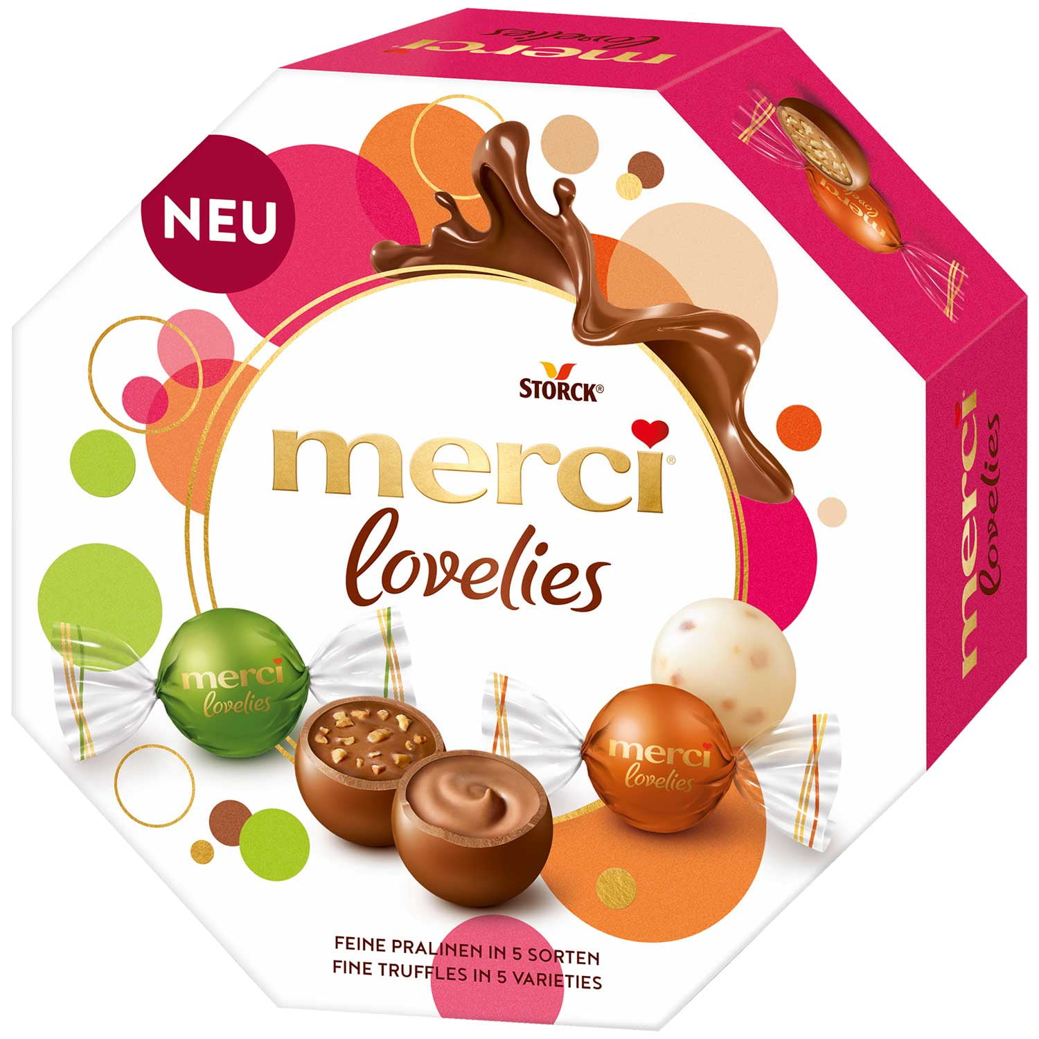 Merci Finest Assortment of European Chocolates Gift Box, 23.81 oz