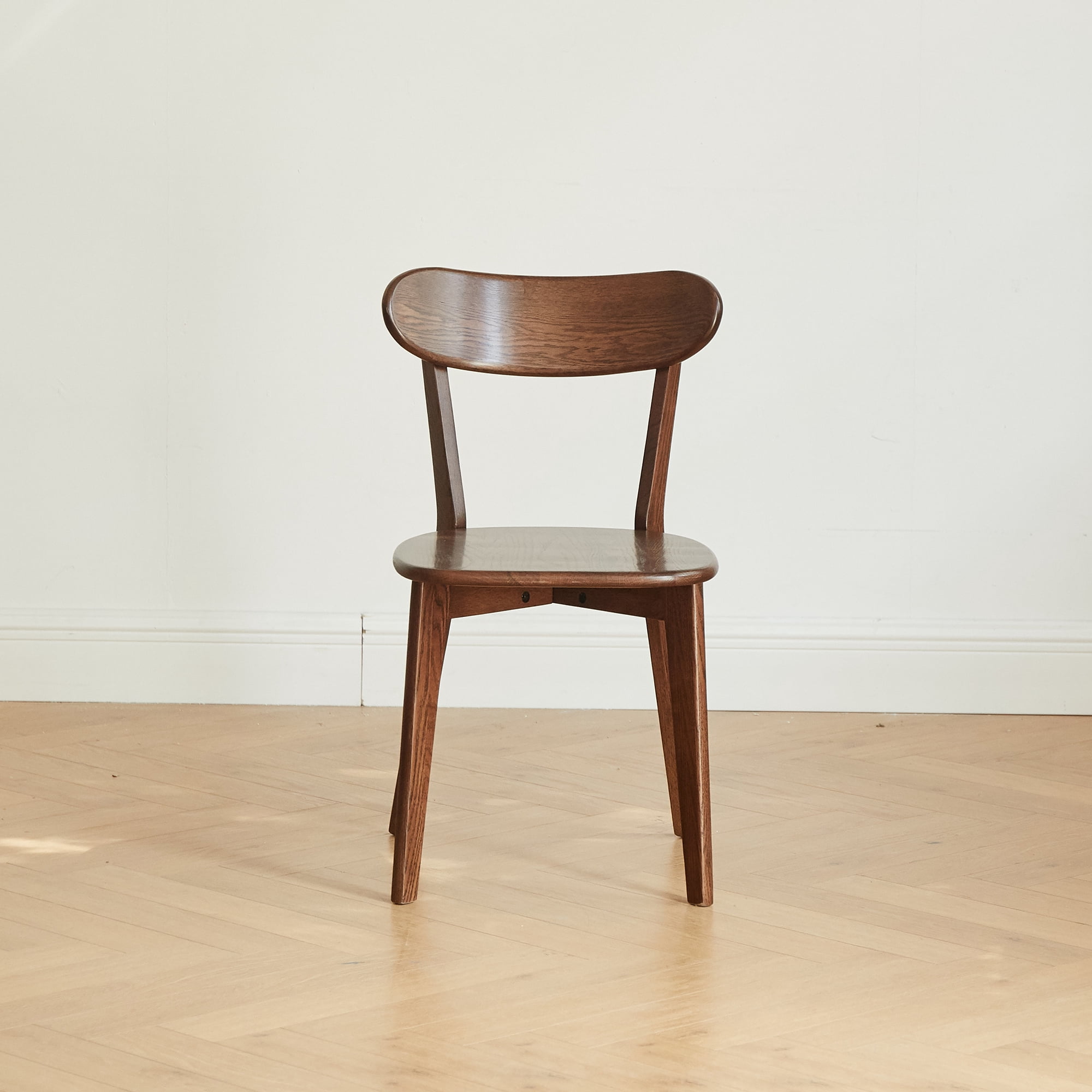 MAYEERTY Set of 4 Solid Oak Wood Dining Chairs – FAS-Grade Natural Oak, Comfortable & Durable