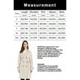 thumbnail image 5 of Giolshon Women's Faux Suede Trench Coat Classic Long Double Breasted Overcoat Belted Lapel Jacket, 5 of 6